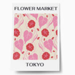 Πόστερ MATISSE STYLE BOTANICAL FLOWER MARKET TOKYO