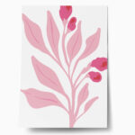 Πόστερ MATISSE STYLE BOTANICAL PINK FLOWERS