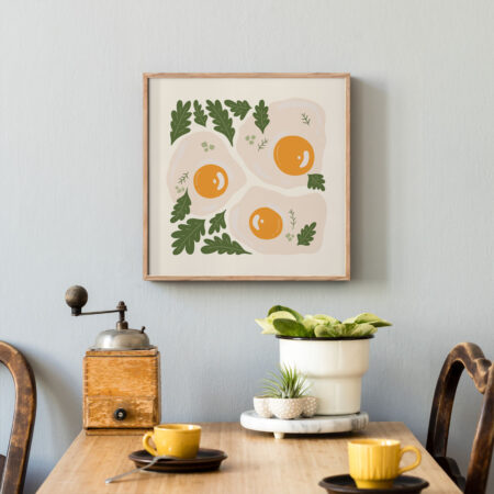 Πόστερ MATISSE STYLE FRIED EGGS - Food & Drink