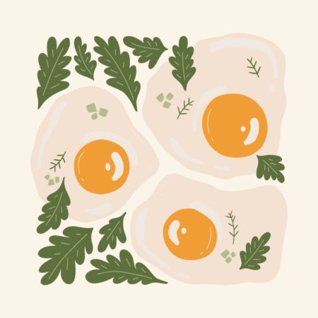 Πόστερ MATISSE STYLE FRIED EGGS - Food & Drink Sticky 3