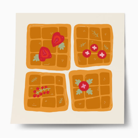 Πόστερ MATISSE STYLE WAFFLES - Food & Drink Sticky 1