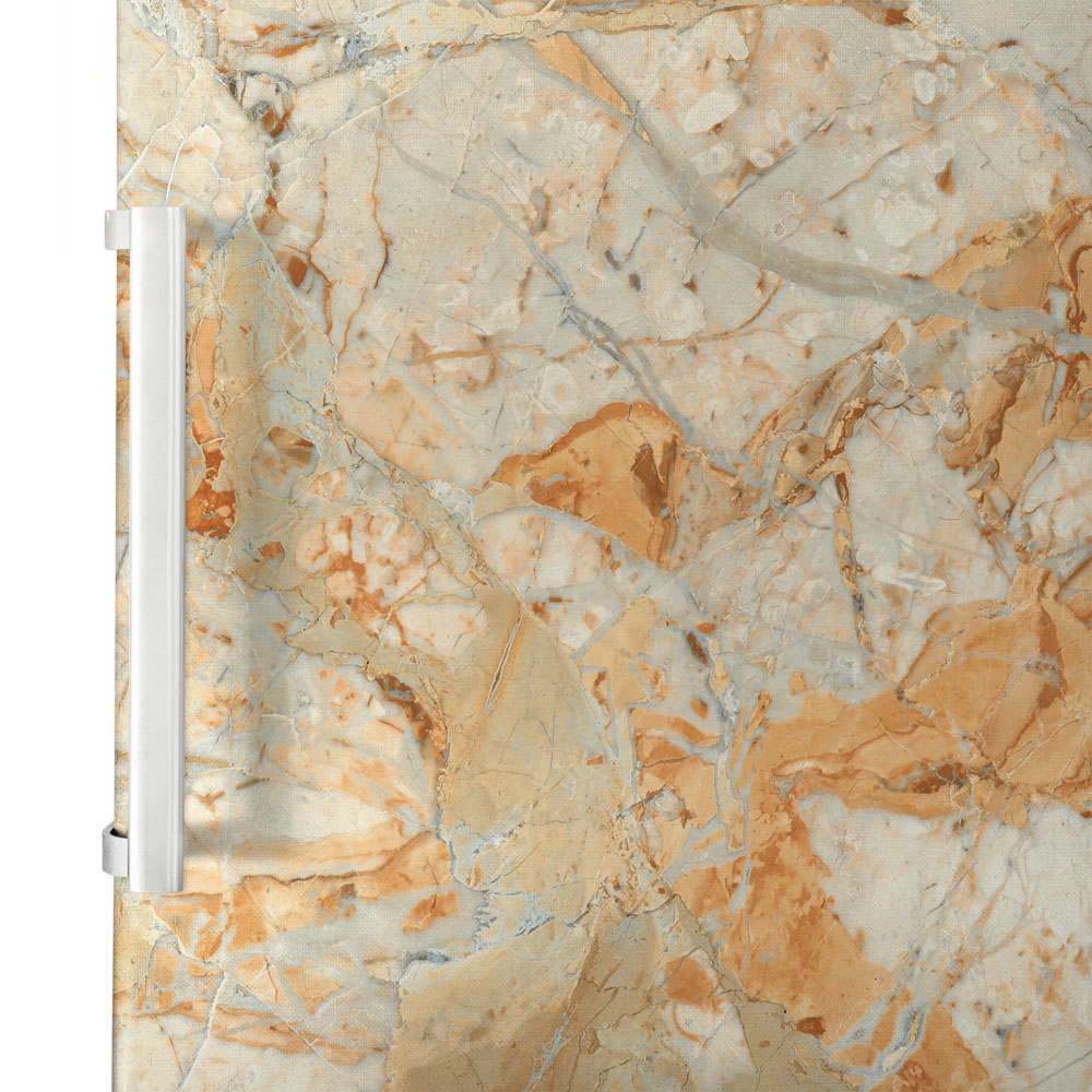Αυτοκόλλητο ψυγείου ORANGE AND BEIGE MARBLE