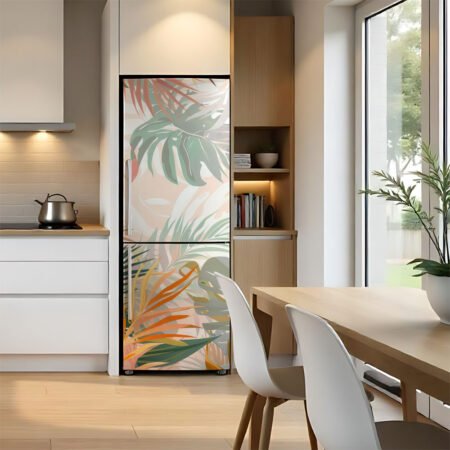 Αυτοκόλλητο ψυγείου PASTEL TROPICAL LEAVES - Floral Sticky 1