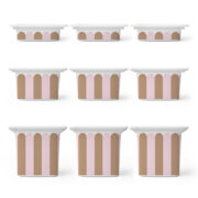 Αυτοκόλλητα για Κουτιά Αποθήκευσης Trofast PINK AND BROWN STRIPES - Αυτοκόλλητα για κουτιά IKEA TROFAST Sticky 1