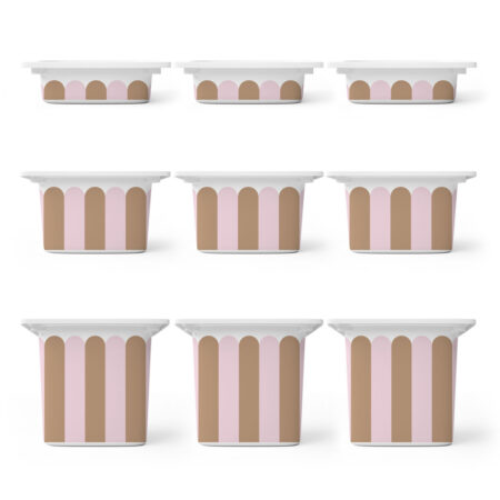 Αυτοκόλλητα για Κουτιά Αποθήκευσης Trofast PINK AND BROWN STRIPES - Αυτοκόλλητα για κουτιά IKEA TROFAST Sticky 1