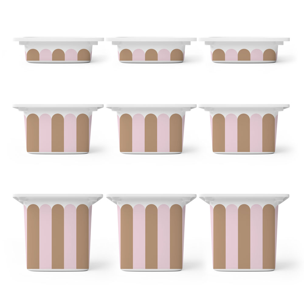 Αυτοκόλλητα για Κουτιά Αποθήκευσης Trofast PINK AND BROWN STRIPES