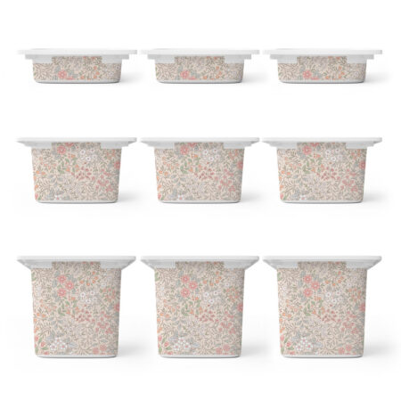 Αυτοκόλλητα για Κουτιά Αποθήκευσης Trofast PINK FLORAL - Αυτοκόλλητα για κουτιά IKEA TROFAST Sticky 1