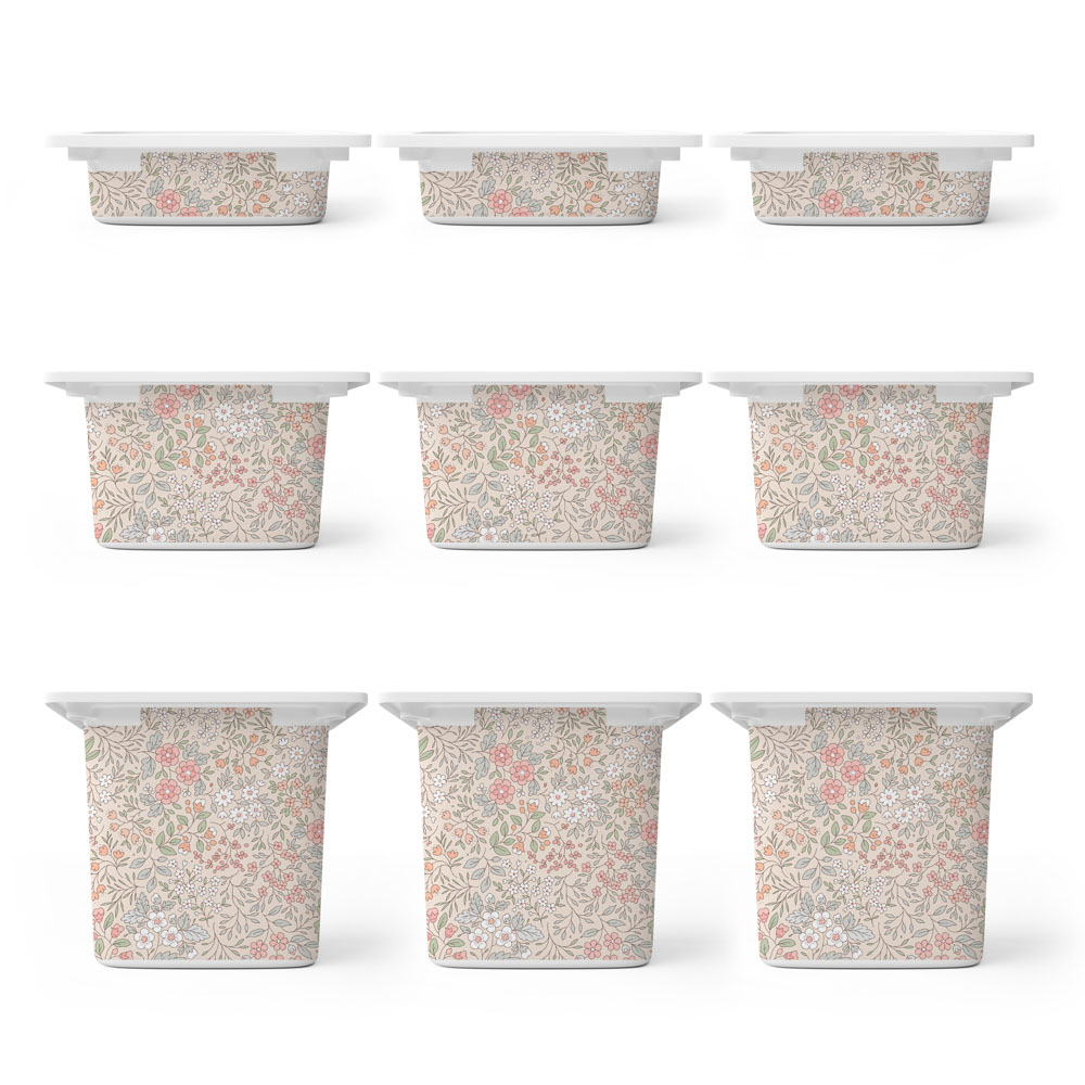 Αυτοκόλλητα για Κουτιά Αποθήκευσης Trofast PINK FLORAL