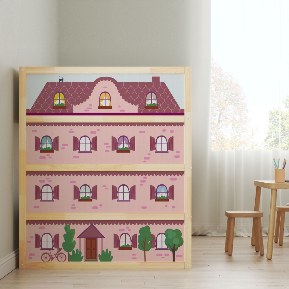 Αυτοκολλητα Επίπλων για Κρεβάτι KURA PINK HOUSE