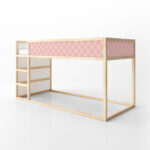 Αυτοκολλητα Επίπλων για Κρεβάτι KURA PINK SQUARES