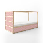 Αυτοκολλητα Επίπλων για Κρεβάτι KURA PINK SQUARES