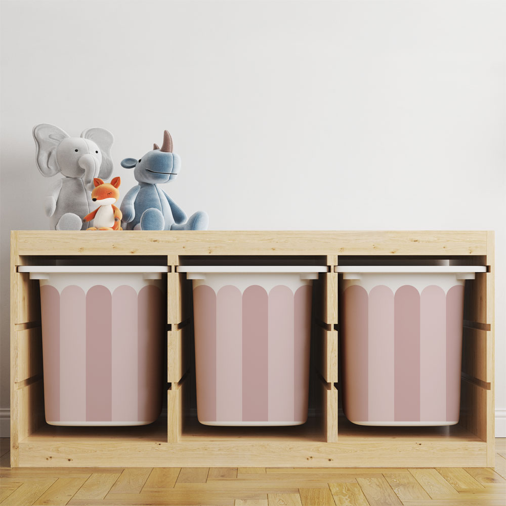 Αυτοκόλλητα για Κουτιά Αποθήκευσης Trofast PINK STRIPES
