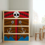Αυτοκολλητα Επίπλων για Κρεβάτι KURA PIRATE SHIP