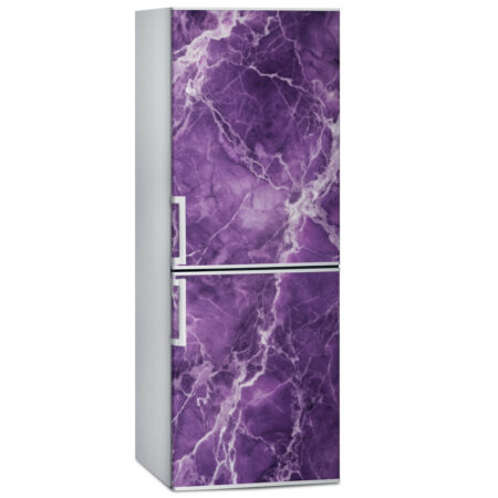 Αυτοκόλλητο ψυγείου PURPLE MARBLE - Απομιμηση υλικων