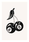 Πόστερ RETRO TRENDY 8BALLS CHERRIES