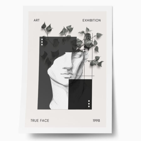Πόστερ RETRO TRENDY ART FACE - Πορτραιτα - Φιγουρες Sticky 1