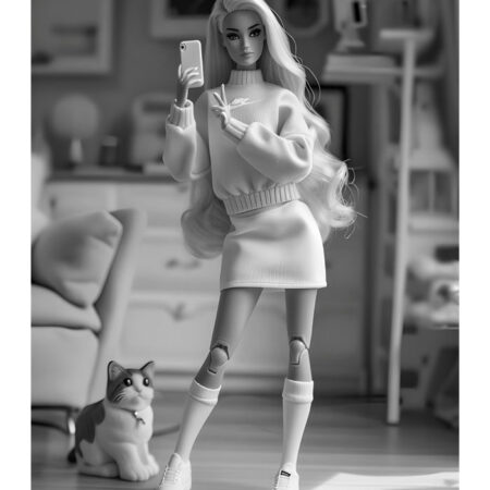 Πόστερ RETRO TRENDY BARBIE SELFIE - Παιδικά Sticky 3