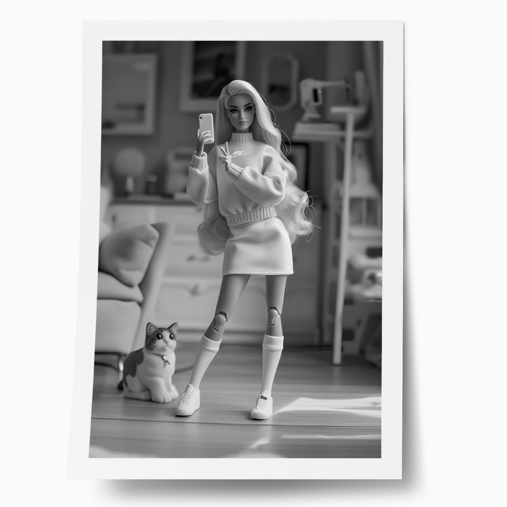 Πόστερ RETRO TRENDY BARBIE SELFIE