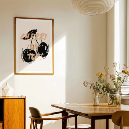 Πόστερ RETRO TRENDY CHERRY ON TOP - Food & Drink