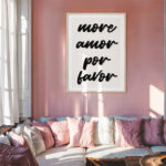 Πόστερ RETRO TRENDY MORE AMOR POR FAVOR