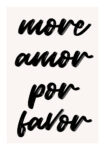 Πόστερ RETRO TRENDY MORE AMOR POR FAVOR