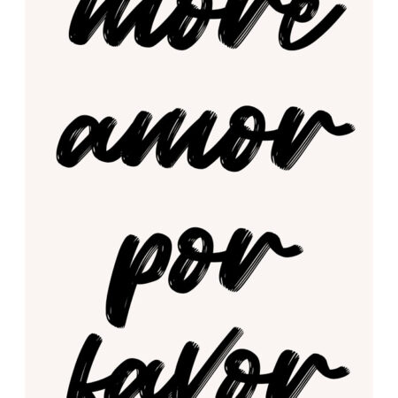 Πόστερ RETRO TRENDY MORE AMOR POR FAVOR - Φρασεις - Κείμενο Sticky 3