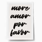 Πόστερ RETRO TRENDY MORE AMOR POR FAVOR