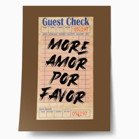 Πόστερ RETRO TRENDY MORE AMOR - Φρασεις - Κείμενο Sticky 1