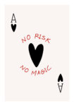 Πόστερ RETRO TRENDY NO RISK NO MAGIC