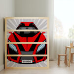 Αυτοκολλητα Επίπλων για Κρεβάτι KURA SPORTS CAR