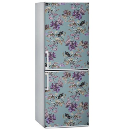 Αυτοκόλλητο ψυγείου VINTAGE BIRDS TREE - Floral