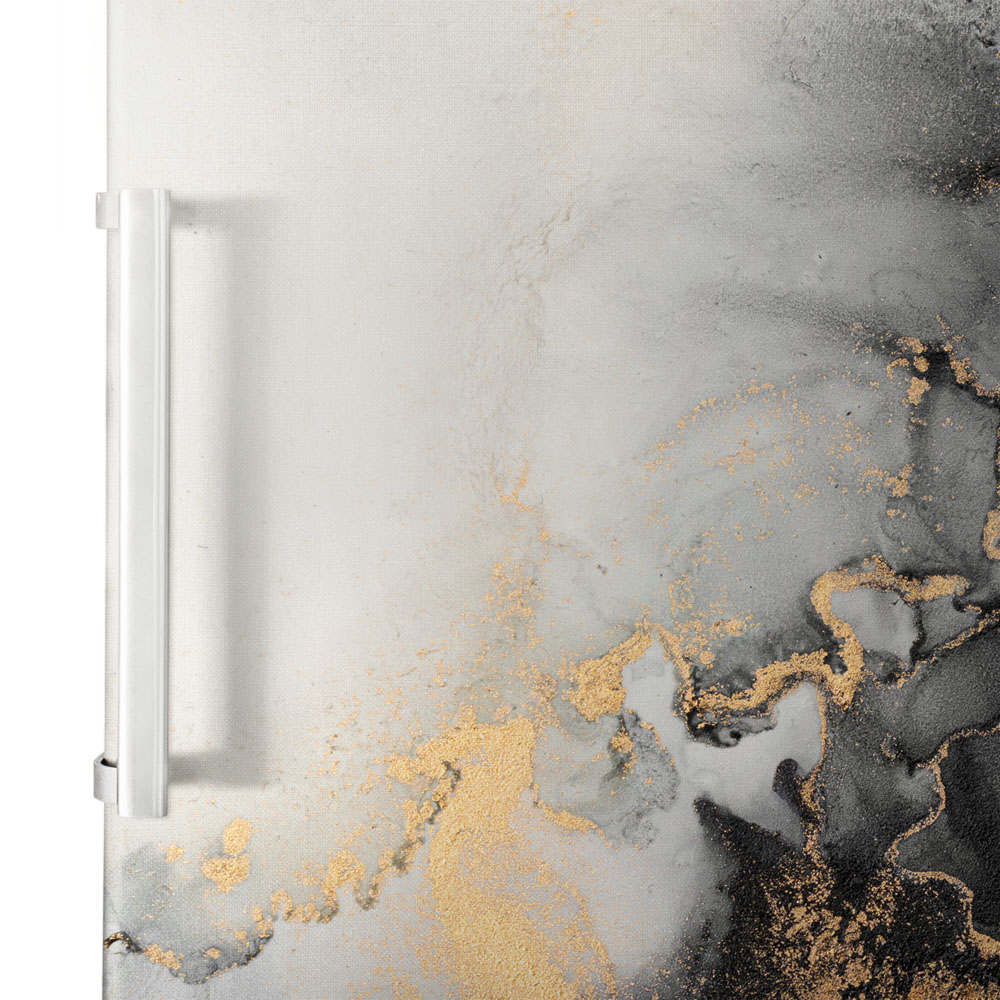 Αυτοκόλλητο ψυγείου WHITE BLACK GOLD MARBLE