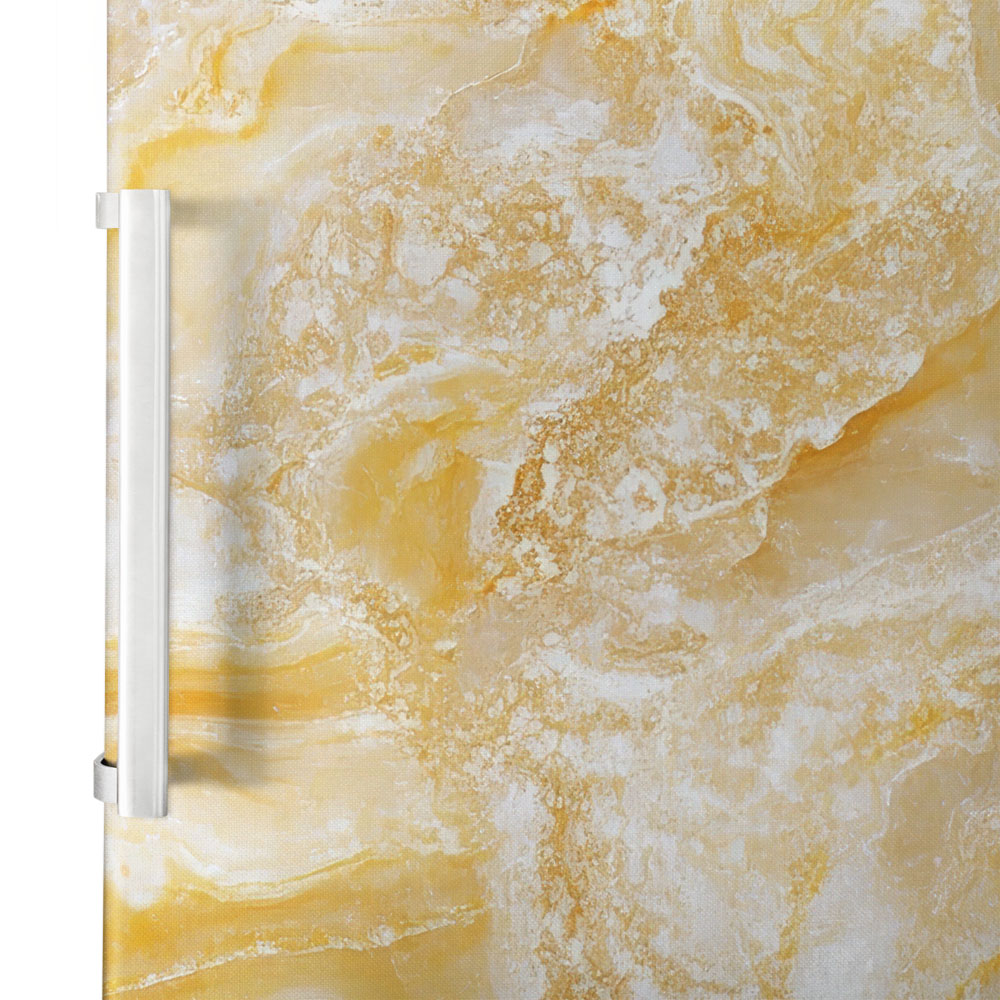 Αυτοκόλλητο ψυγείου YELLOW MARBLE