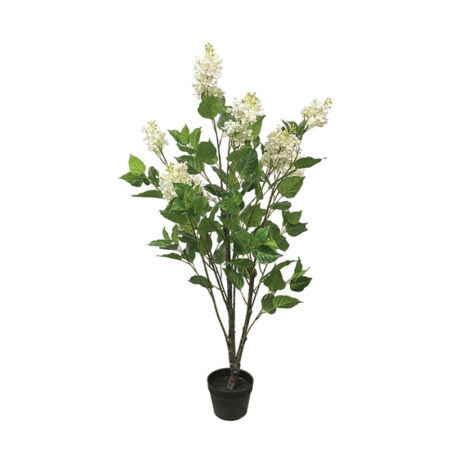 ΔΕΝΤΡΟ ΠΑΣΧΑΛΙΑ ΛΕΥΚΟ REAL TOUCH ΣΕ ΚΑΣΠΩ - Υ125cm - Τεχνητα Ανθισμένα Δεντρα