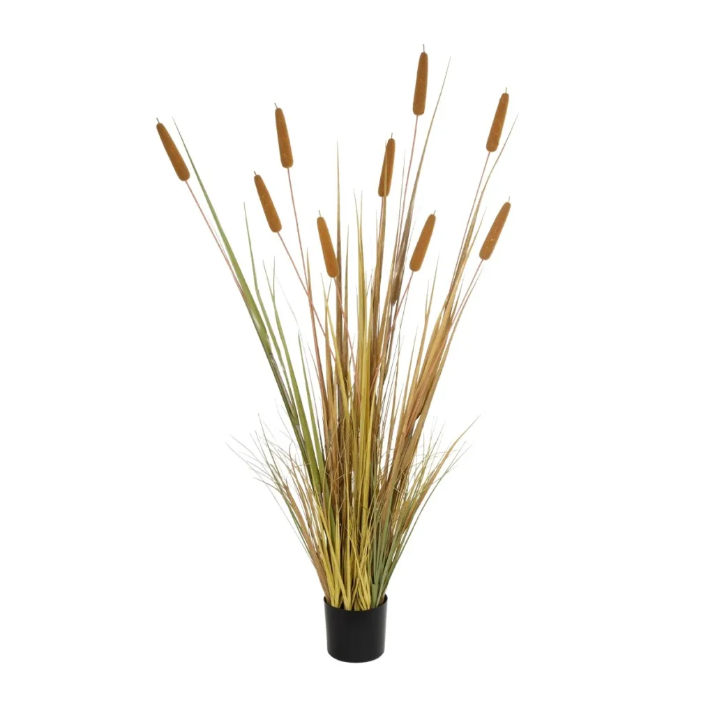 TYPHA GRASS 21484 Τεχνητό Διακοσμητικό Φυτό Γρασίδι της Τύφας Μ100 x Π35 x Υ180cm