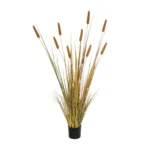 TYPHA GRASS 21484 Τεχνητό Διακοσμητικό Φυτό Γρασίδι της Τύφας Μ100 x Π35 x Υ180cm