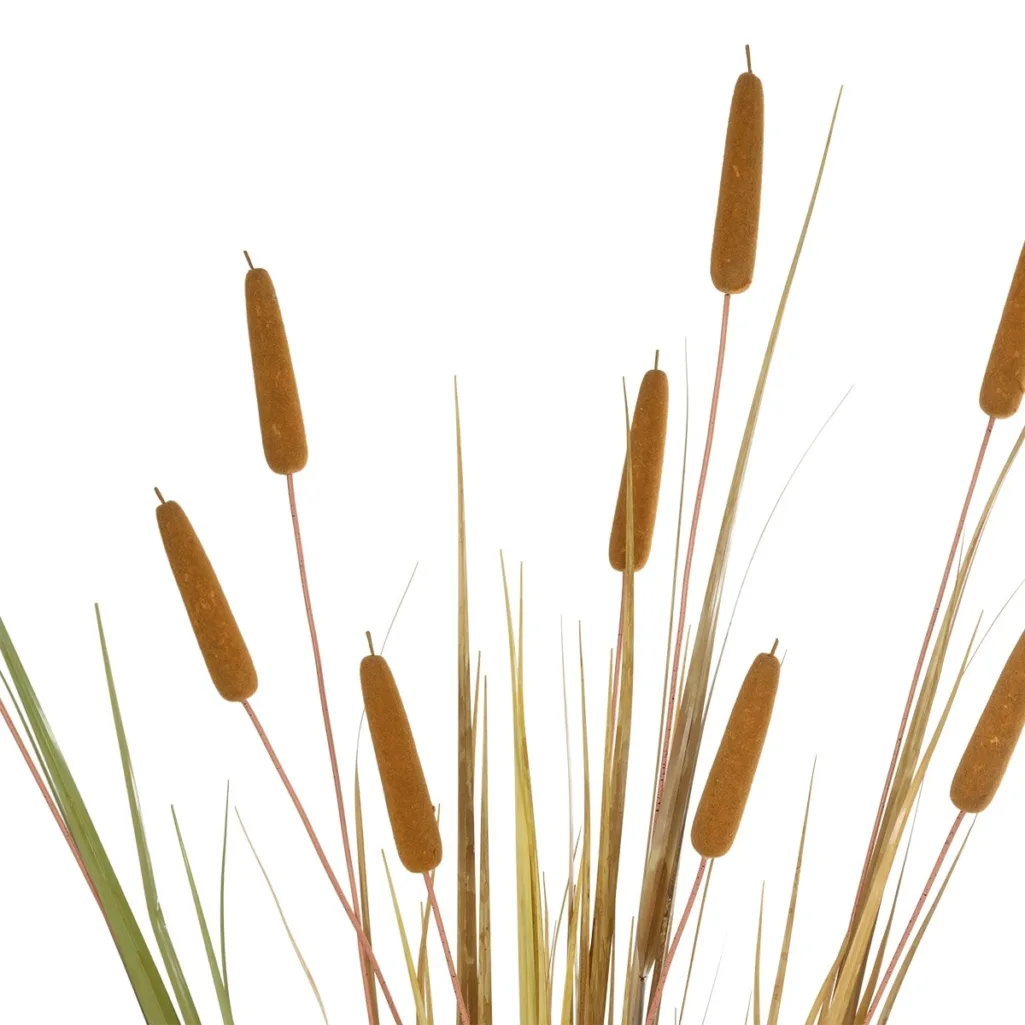 TYPHA GRASS 21484 Τεχνητό Διακοσμητικό Φυτό Γρασίδι της Τύφας Μ100 x Π35 x Υ180cm