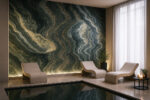 PVC Panel τοιχου 122cm x 280cm x 2,8mm ONYX GREEN 901