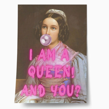 Πόστερ ALTERED ART I AM A QUEEN - Φρασεις - Κείμενο Sticky 1