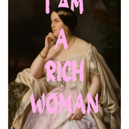 Πόστερ ALTERED ART I AM A RICH WOMAN - Φρασεις - Κείμενο Sticky 3