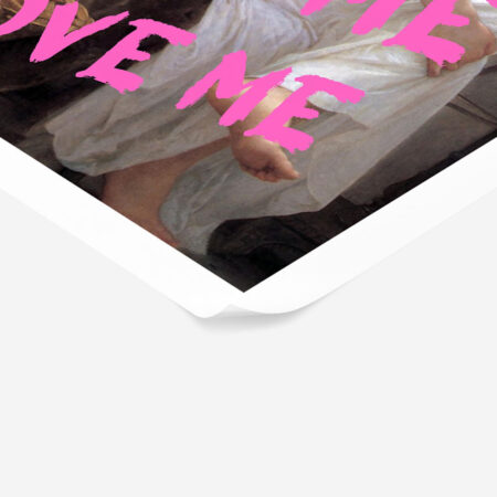 Πόστερ ALTERED ART LOVE ME - Φρασεις - Κείμενο Sticky 2