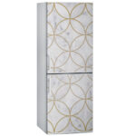 Αυτοκόλλητο ψυγείου BEIGE CIRCLES GEOMETRICAL MARBLE