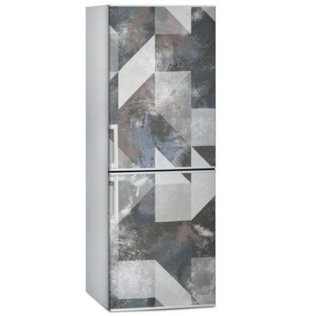 Αυτοκόλλητο ψυγείου BROWN AND GREY GEOMETRICAL - Αλλα