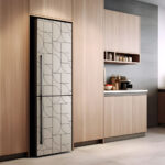 Αυτοκόλλητο ψυγείου GEOMETRICAL ABSTRACT BEIGE PATTERN