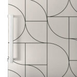 Αυτοκόλλητο ψυγείου GEOMETRICAL ABSTRACT BEIGE PATTERN