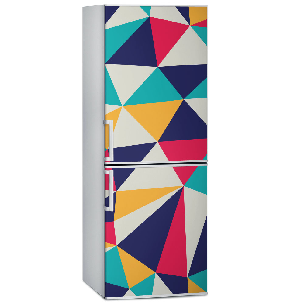 Αυτοκόλλητο ψυγείου GEOMETRICAL COLORFUL TRIANGLES