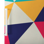 Αυτοκόλλητο ψυγείου GEOMETRICAL COLORFUL TRIANGLES