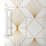 Αυτοκόλλητο ψυγείου GEOMETRICAL LUXURY RHOMBUSES