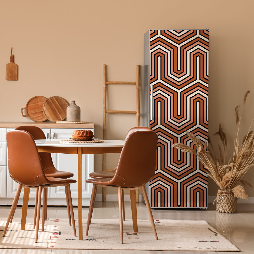 Αυτοκόλλητο ψυγείου GEOMETRICAL RETRO PATTERN