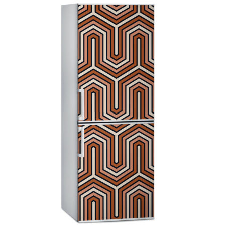 Αυτοκόλλητο ψυγείου GEOMETRICAL RETRO PATTERN - Αλλα